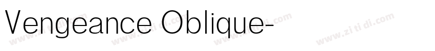 Vengeance Oblique字体转换